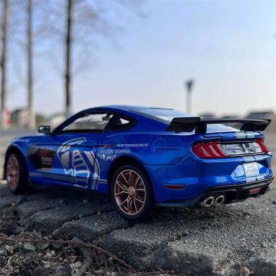 1:32 Ford Mustang Shelby GT500 Legierung Sportwagen Modell Diecast Metall Automodell Simulation Ton und Licht Sammlung Kinderspielzeug Geschenk
