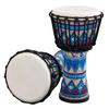 8 Inch Portable African Drum Djembe Hand Drum With Colorful Art Patterns Percussion Musical Instrument