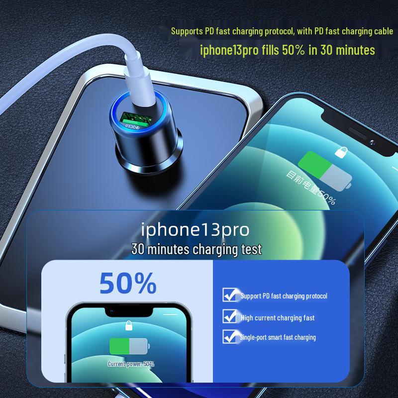 Fast Charging USB Car Charger for Apple, Huawei, Xiaomi
