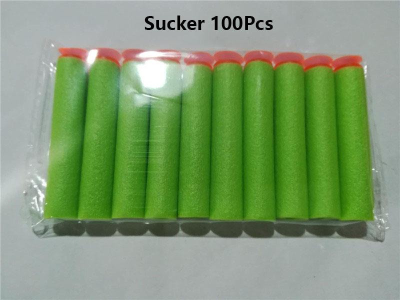 P50/100pcs 7.2cm For Soft Bullets Darts Round Head Refill Sponge Darts Children Toy Gun Sccessories Bullet For Nerf Blasters