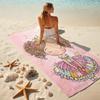 1PC Custom Name Princess Colorful Dress. Beach Towel Highly Absorbent And Sand-Resistant Towel for Swimming, Pool, Yoga, And Travel Lightweight