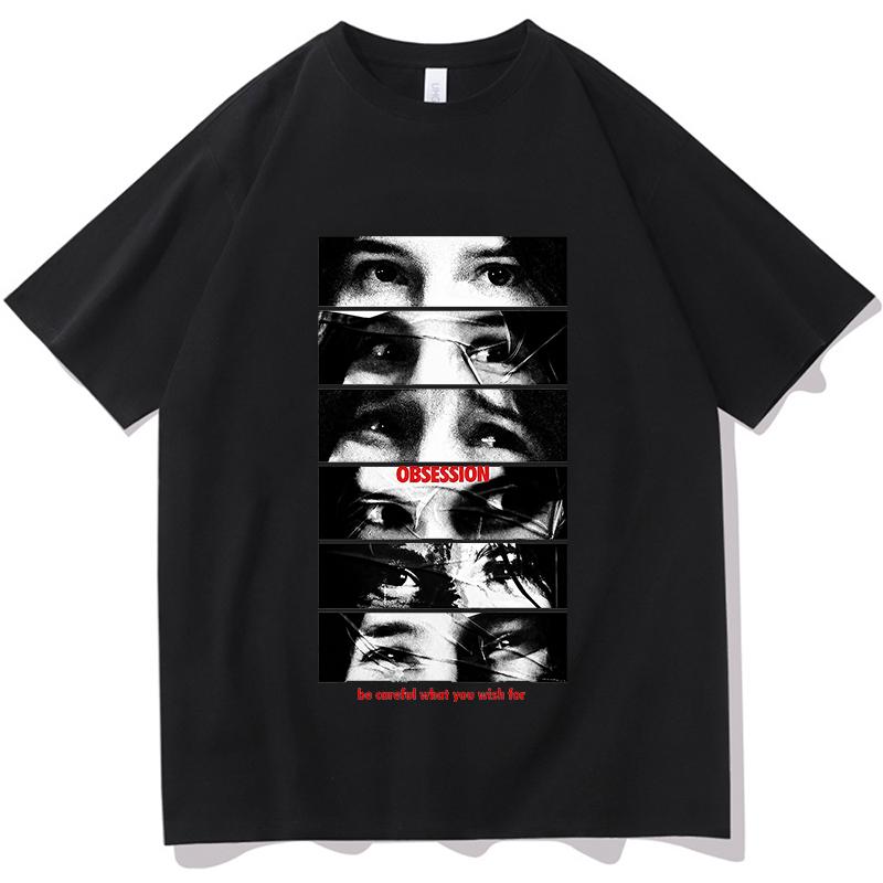 Movie Obsession Nikki Eyes T Shirts Vintage Graphic Print Summer Round Neck High Quality Cotton Tops Unisex Unisex Harajuku Y2K Tees