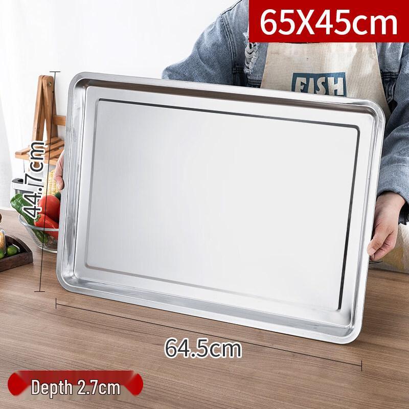 HUALEAI Extra Large Stainless Steel Rectangular Baking & Steaming Tray