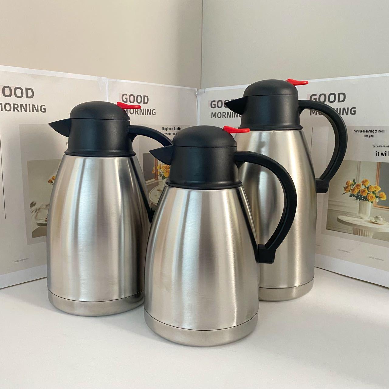 

Double-Layer Stainless Steel Vacuum Insulated Kettle – Long-Lasting Heat Retention Coffee and Hot Water Pot, Gift Box Set 1.0L