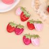20Pcs Sequined Strawberry Patch Sewing Appliqued Sew On Clothes Decoration For Diy Hiarpin Accessories