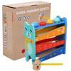 Early Education Wooden Knock Ball & Piling Table Toy for Kids
