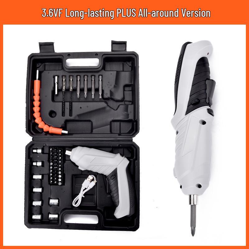 Rechargeable Multifunctional Electric Drill & Folding Screwdriver Tool for Household Use