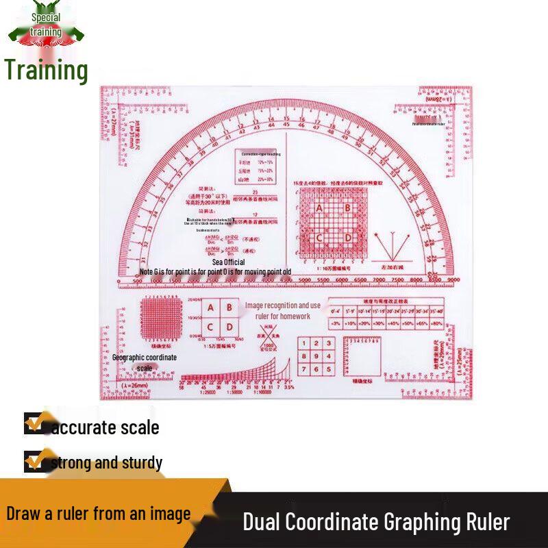 Chixun Professional Map Reading & Coordinate Ruler