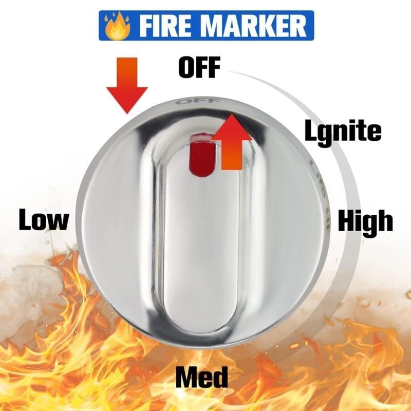 Burners Dial Knob Top Control for FX510BGS XAA-02 FX510BGS XAA-01 FX510BGS XAA-00 NX58F5500SS AA-00 Oven Gas Stove Knob