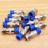 5/50x RG6 Compression Connectors Waterproof F Connector with Blue Insulation Sleeves for Secure Electric Cable Joining Supplies