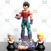 In Stock 31cm  Figure Vegeta Figures Super Saiyan Vegeta Figurine Three Heads Vegeta Statue Model Ornament Toys