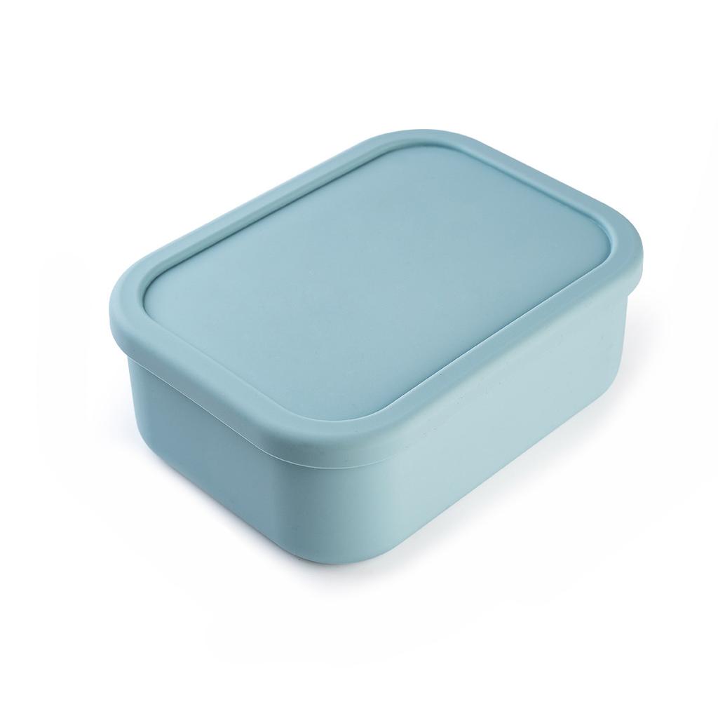Silicone Lunch Box Food Grade Crisper Microwave Special Heating Lunch Box Freezer and Oven Safe Lunch Snack and Food Container