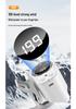 T511 High-Speed Clip-On USB Mini Fan with Digital Display and Lanyard
