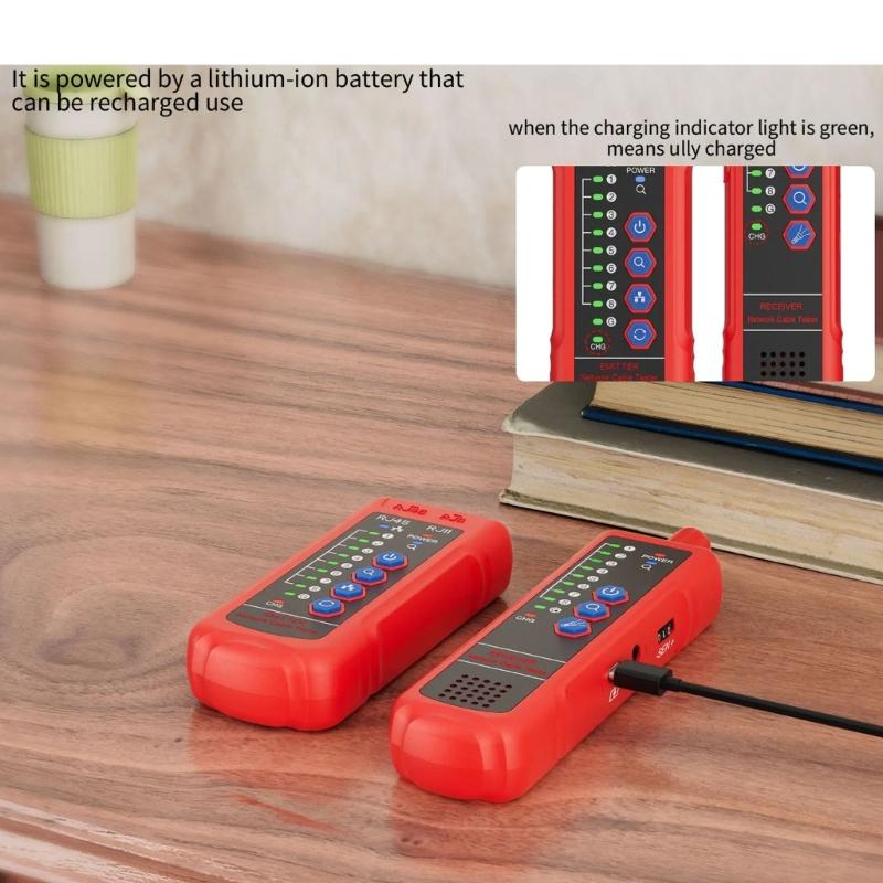 Advanced Underground Cable Tester with Multiple Functions Including Fault Diagnosis & Signal Strength Detection for RJ11