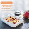 Ice Cream Maker Pan with 2 Scrapers Ice Cream Maker Plate Multifunctional Cold Sweet Food Plate Yoghurt Maker Ice Cream Machine