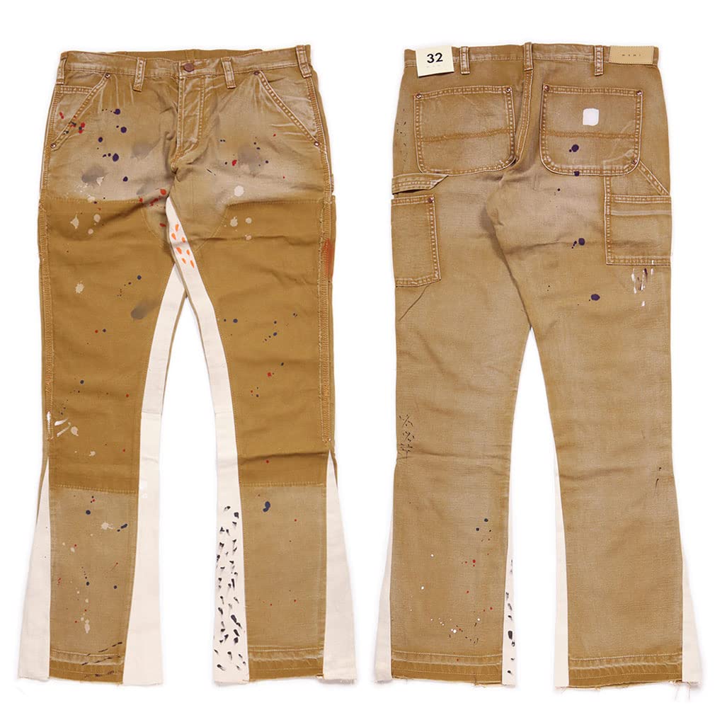 Pantalon Homme en Denim Minimal Évasé 28 093, pouces, Marron,