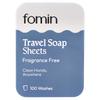 Fomin, Travel Soap Sheets, Fragrance-Free, 100 Sheets, 44g (1.55oz)