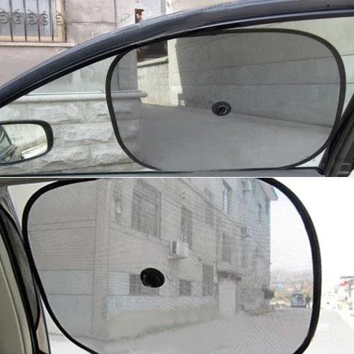 2pcs Car Sun Shade UV Protection Carr Curtain Window Sunshade  Side Window Sunshade Mesh Sun Visor Protection Window Films