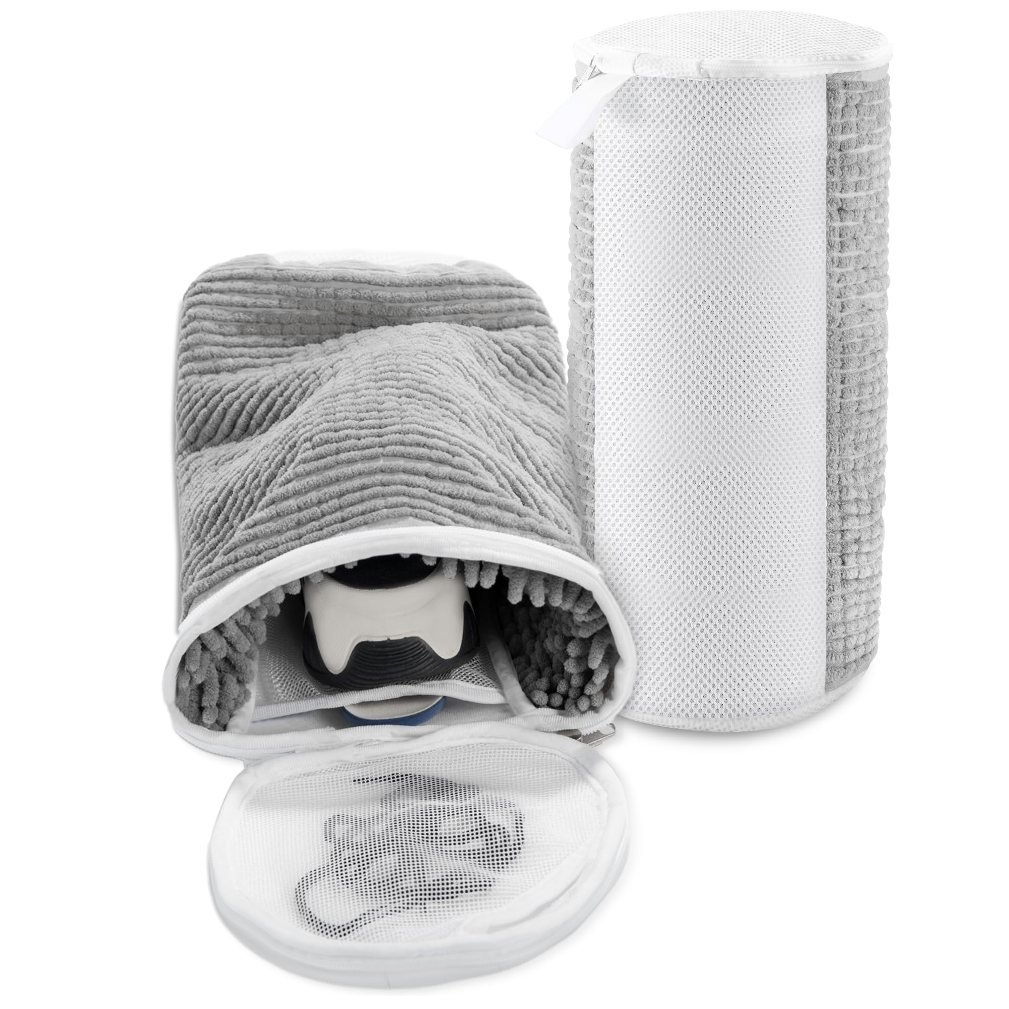 

Titiroba Shoe Laundry Net with Shoe Machine for Sneakers and Indoor Shoes Hanger, Washable, Shape-Retaining, (37x19x19cm, 2-Pack) серый