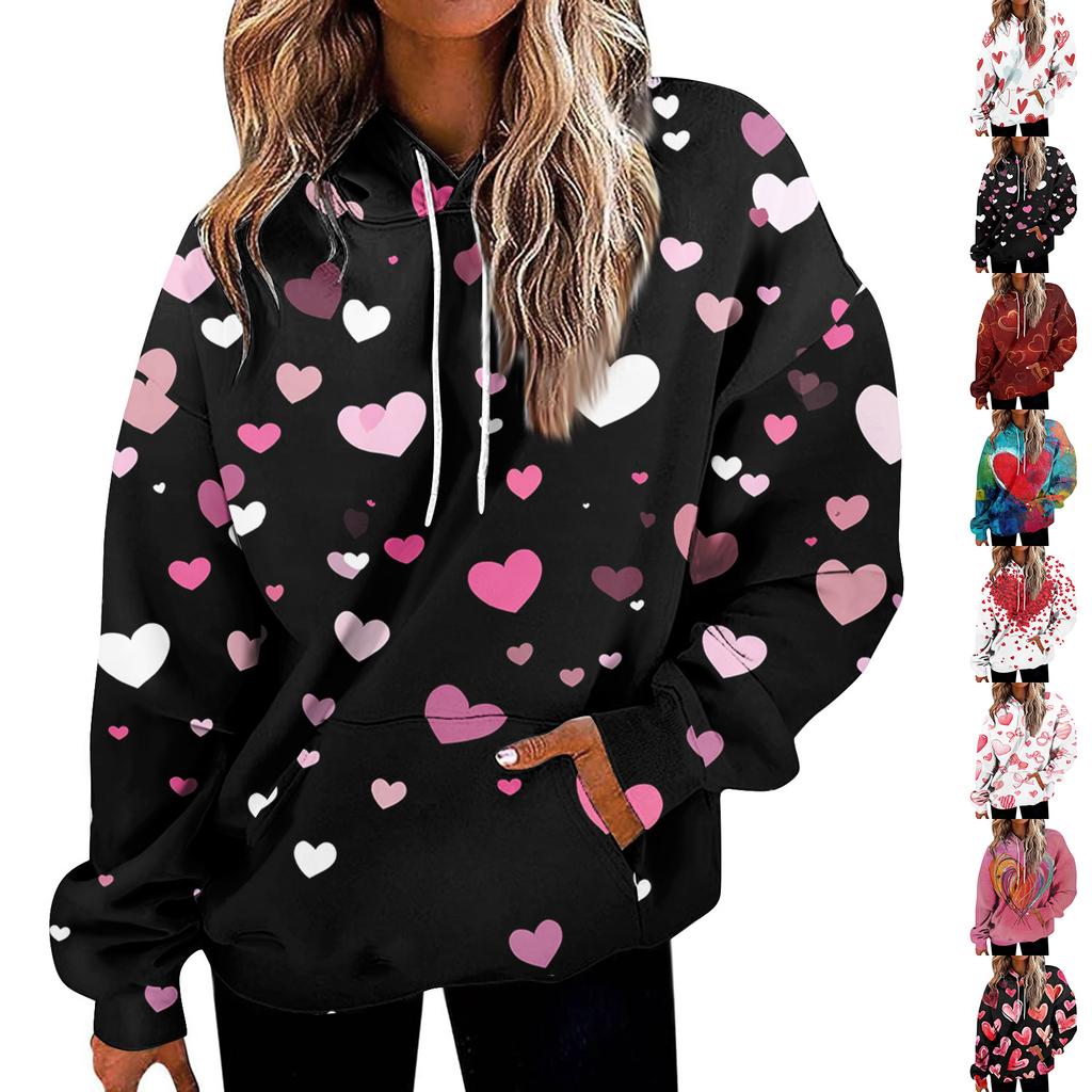 Dámská móda Denní všestranný Ležérní mikiny s výstřihem Grafika Denní Dlouhý rukáv Gradient Patchwork Potištěné Top mikiny