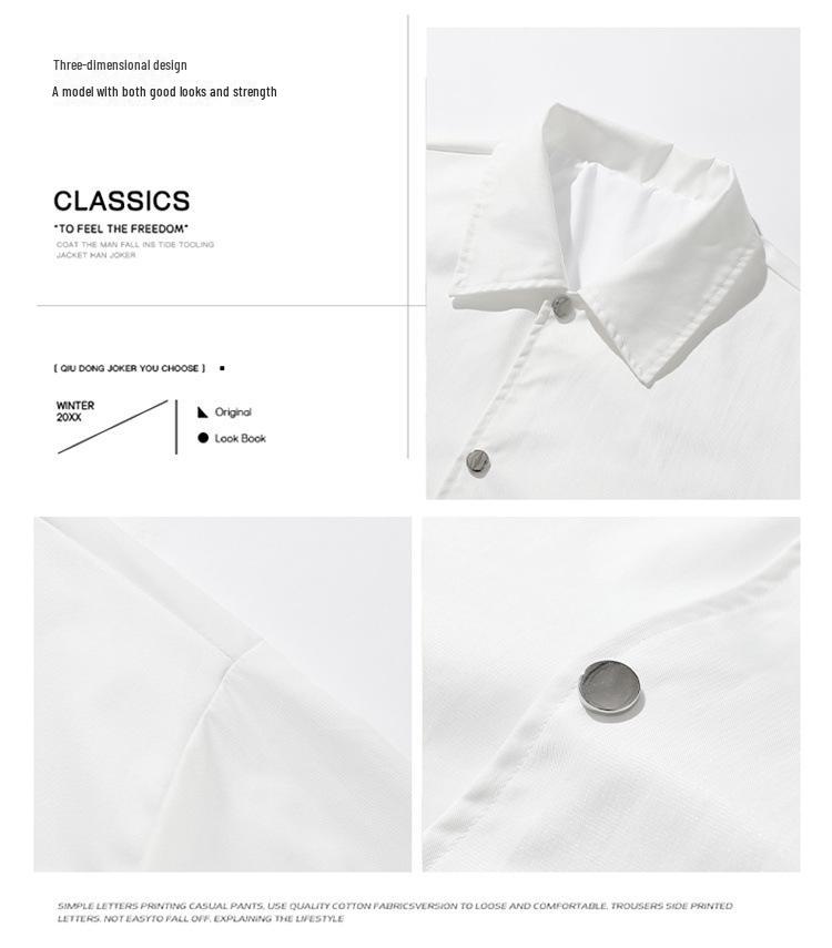 Men's Retro Baseball Jacket: Solid Color American Workwear for Spring and Autumn