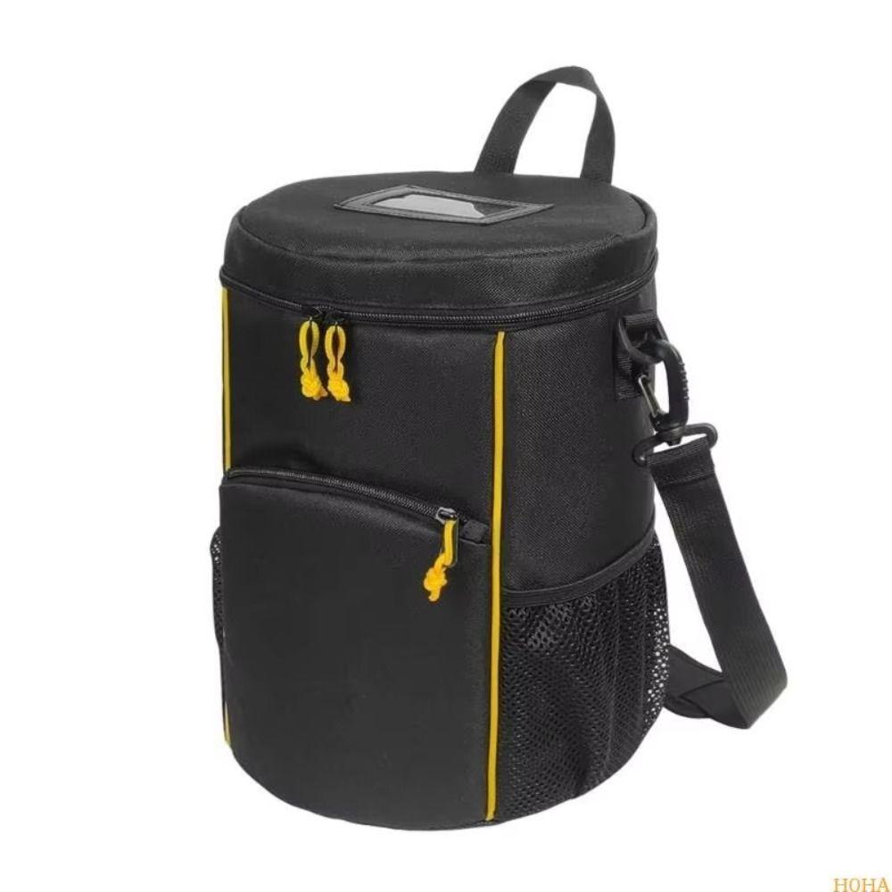 Two Way Zippers Tennis Storage Bag Shoulder Strap Tennis Balls Holder Bag  Racket Sports