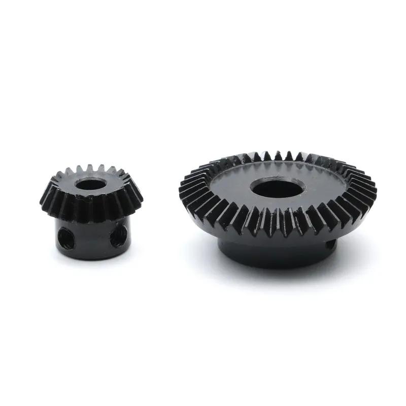 1:2 Metal Bevel Gear 15/30/20/40 Teeth Straight Step Steel Spur Gear Wheel 90 Degrees