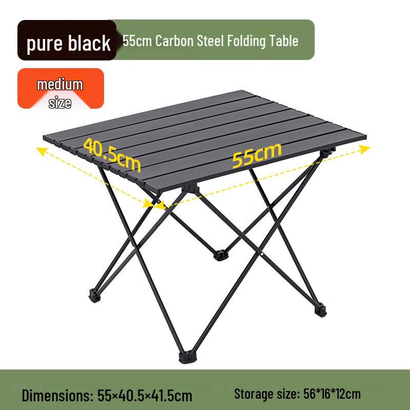 OEING Outdoor Carbon Steel Folding Roll-up Table