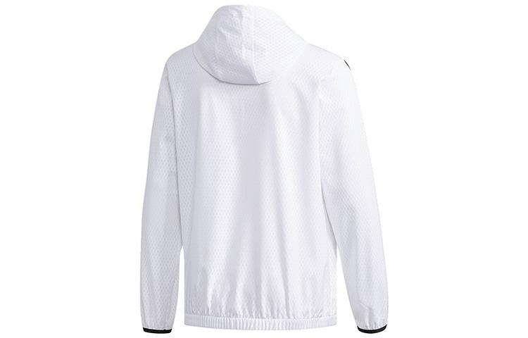Adidas Jackets Men's White Hooded Moderate Other DW4620