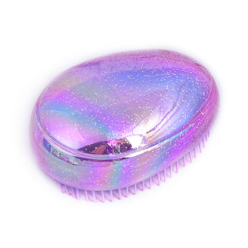 

Щетка для волос, расческа, яйцо, круглая форма, мягкие инструменты для укладки, щетки для волос, распутывающая расческа фиолетовый