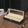 Leder Mehrfach-Uhren- & Schmuck-Präsentationsbox