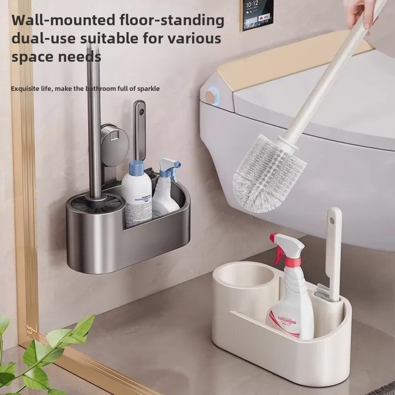 Suction Cup Toilet Brush: Punch-Free, No Dead Angle Cleaning Artifact