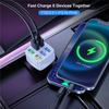 6 Ports USB Car Charge 75W Quick 15A Mini Fast Charging For Mobile Phone Charger Adapter In Car