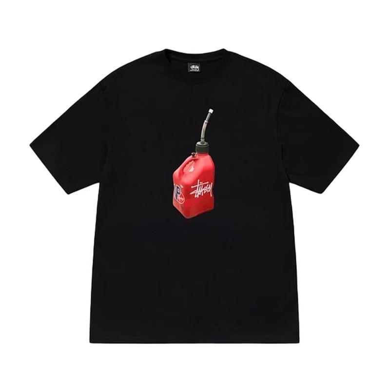Summer New Heavy Cotton Trendy Brand Classic Basic T-shirt High-end Loose Men's and Women's Printed Short-sleeved Top