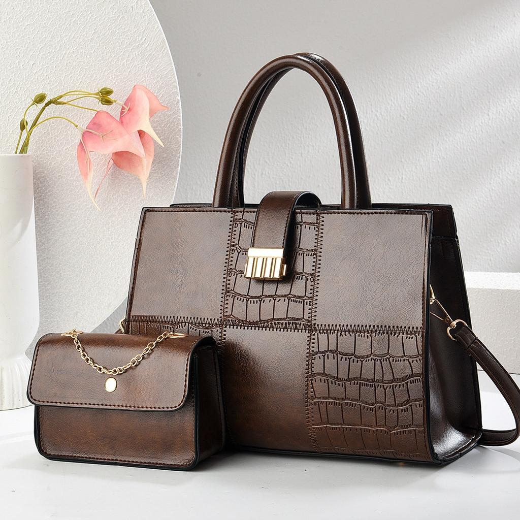 Nouveau Sac à Langer Motif Pierre Assemblée Haute Valeur Grande Capacité Sac à Main Multifonctionnel Lumière Luxe Sac à Bandoulière Unique Sac Bandoulière