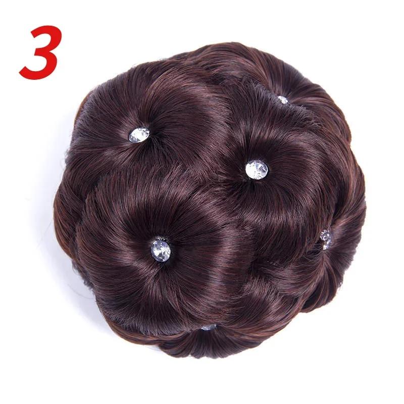 

1 шт. Модный круглый пучок для волос, кудрявые волосы, свадебное украшение для головы со стразами, персонализированные инструменты для укладки для женщин, подарки, аксессуары для волос C