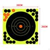 10 Pcs Splatter 8" Bright Fluorescent Yellow Self Adhesive Stickers Paper Target