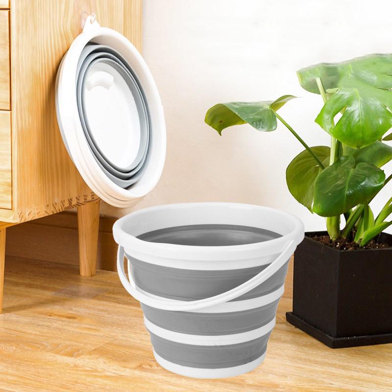 Foldable Bucket Car Wash Outdoor Fishing Round Bathroom Kitchen Bucket Portable Folding Bucket Water Container For Outdoor