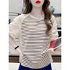 Women's Summer Short-Sleeve T-Shirt 2026 New Design for Petite Figures, Unique Striped Patchwork Shirt-Style T-Shirt, Stylish Top