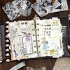 JIANWU Crossing The River Series Vintage Lace Border Landscape Collage Scrapbook Material Paper Creative Junk Journal Stationery