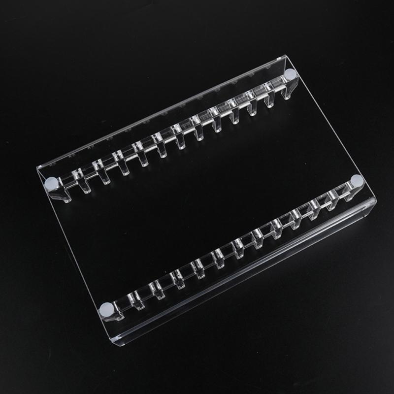 Clear Acrylic CDs Holder, Desktop Organizers Rack for 12 Standard CDs Case, Slip Resistant Base