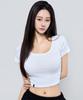 Pijikeolgameoncheu P5083 Women'S Soft Ribbed Slim Short Sleeve [4 Colors]