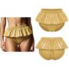 Reusable Anti-Leak Diaper Cover for Women Water Resistant Adaptive Underwear Elastic Waist Peplum Briefs for Special Needs Patients