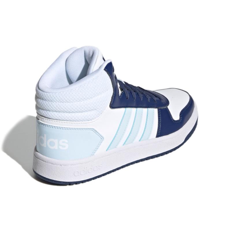 Adidas Hoops 2.0 Mid 'White Blue' Women's Sneakers G55055