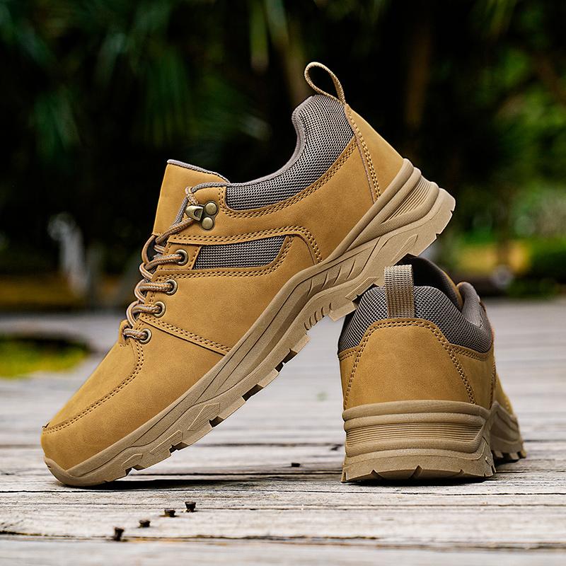 

Мужские низкие походные ботинки, водонепроницаемые повседневные кроссовки для активного отдыха, размер 39-48 48 жёлтый