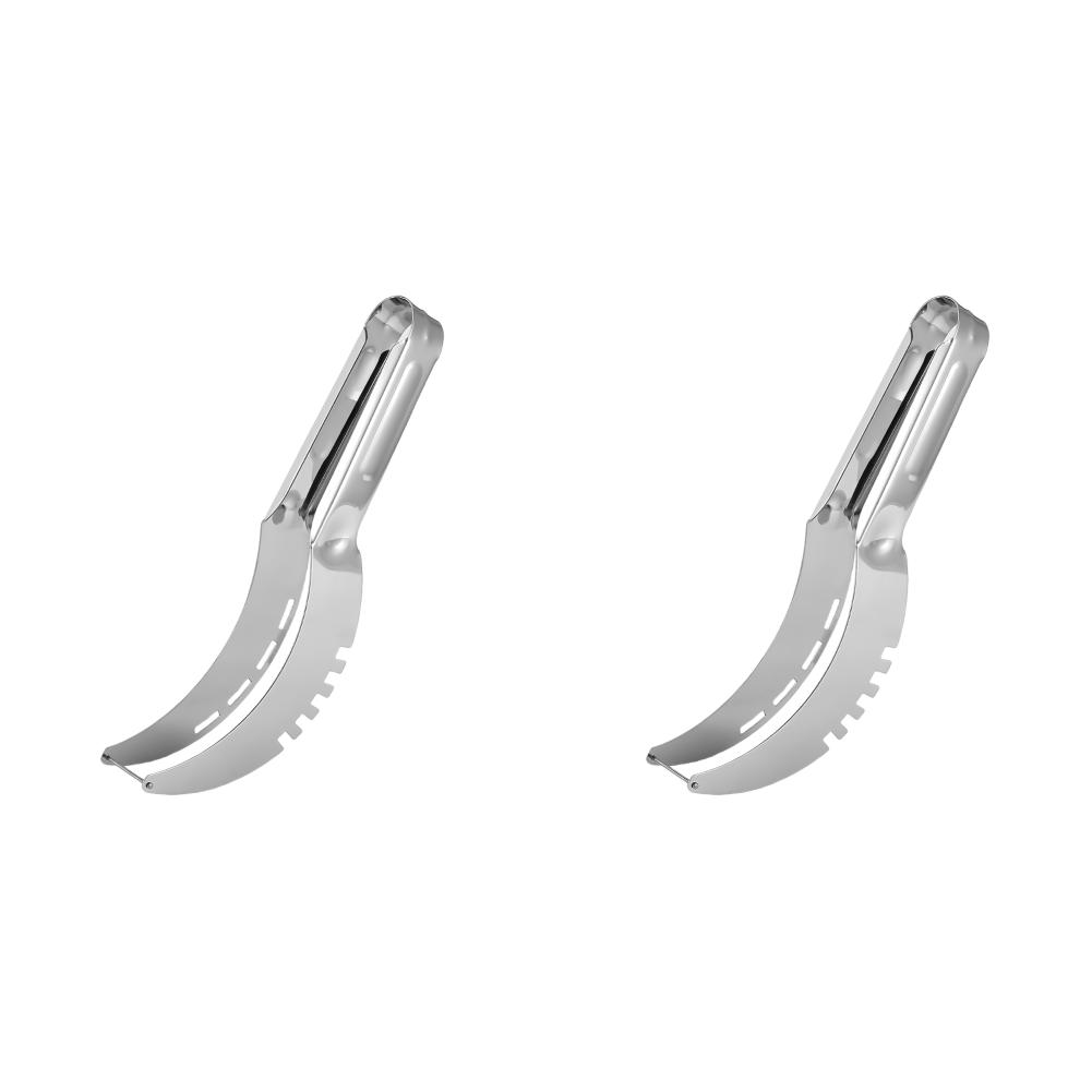 1-5pc Stainless Watermelon Slicer Cutter Non-Slip Handle Melon Fruit Slicer Digger Tool Kitchen Gadgets for Pineapple Cantaloupe