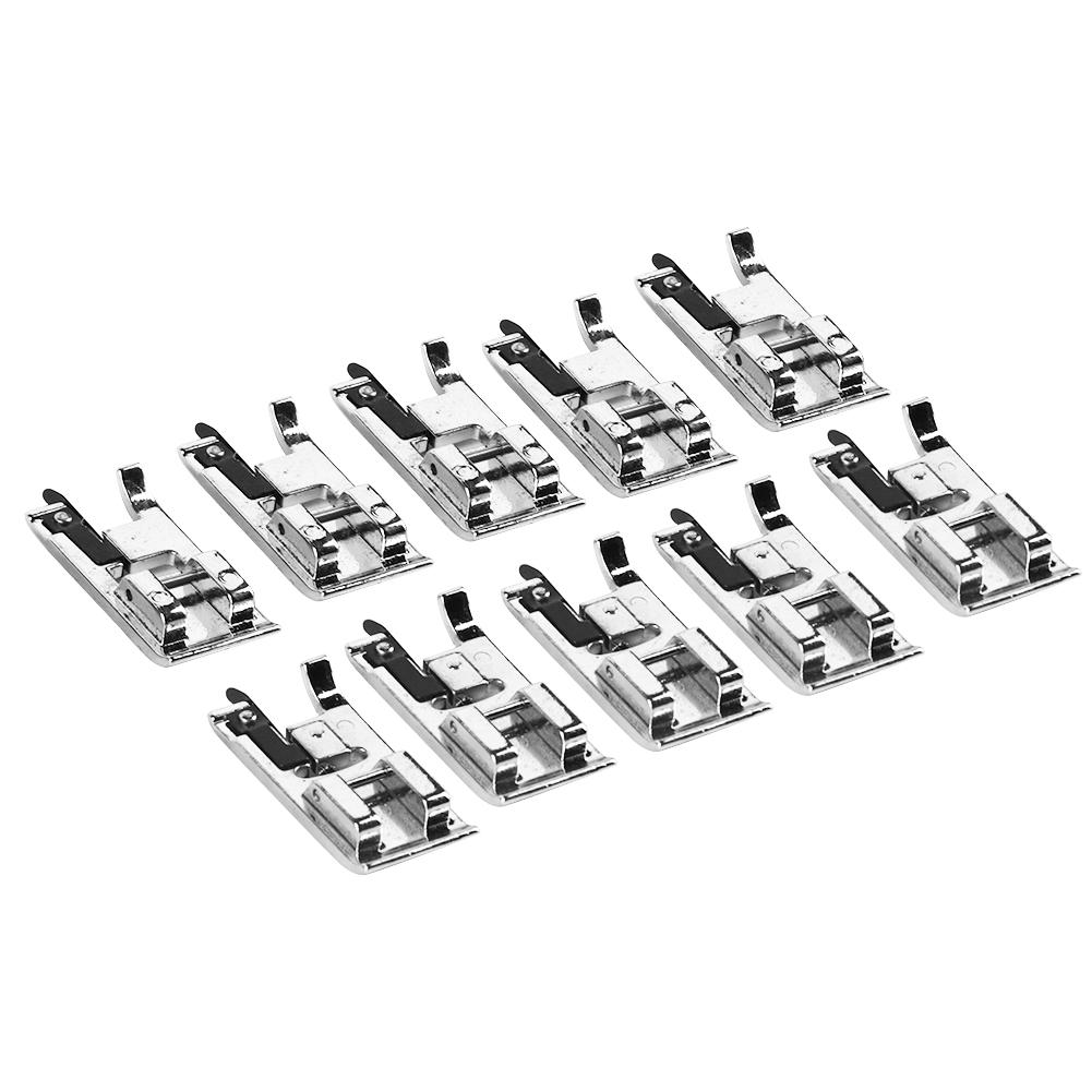 10Pcs Bias Tape Binder Foot GShaped Overlock Presser Foot for Brother Singer Sewing Machine