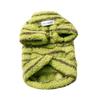 Winter Dog Warm Clothes Stripes Dog Bodysuit Fashion Plush Dogs Coat  Cat