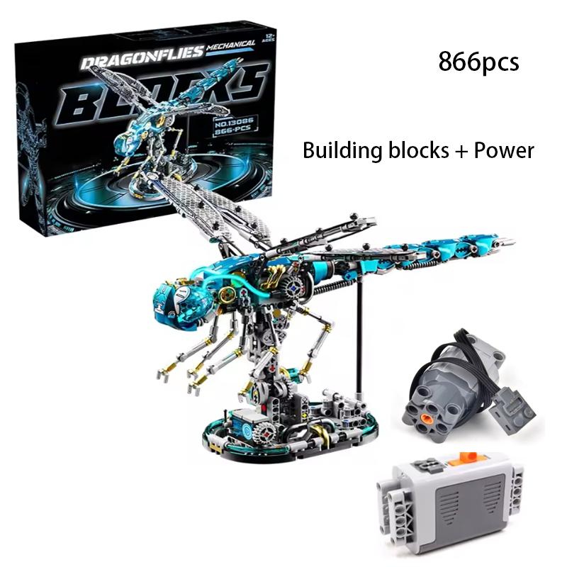 Technical Mechanical Mantis Insect Life Set With light Building Blocks Bricks Animal World Model Assembly Toys for Kid Gifts