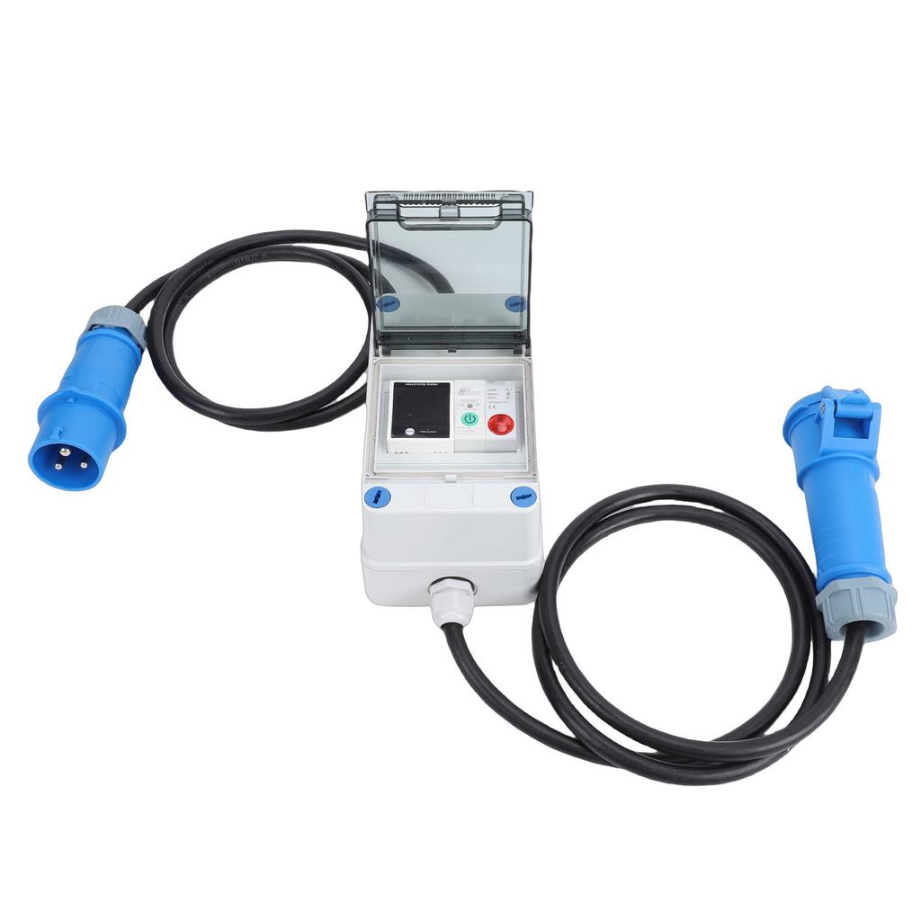 Digital Electricity Meter with Water Proof Connector WiFi Circuit Breaker Support for   Smart Portable KWH Meter for RV Outdoor Home Use